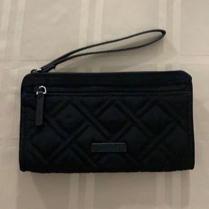 Vera Bradley Black Wristlet